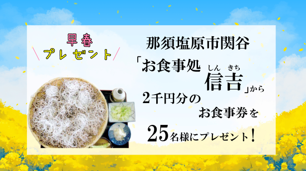 早春プレゼント　信吉